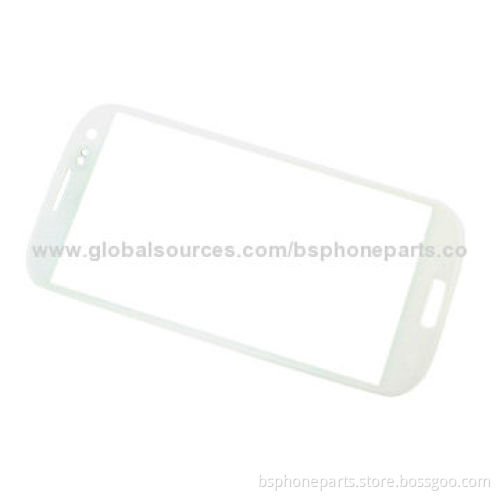 Front panel for Samsung Galaxy i9300, S III, white high quality glass touchscreen